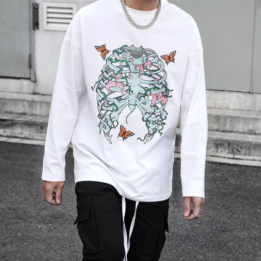 Áo T-shirt dài tay RIB BONE | BigBuy360 - bigbuy360.vn