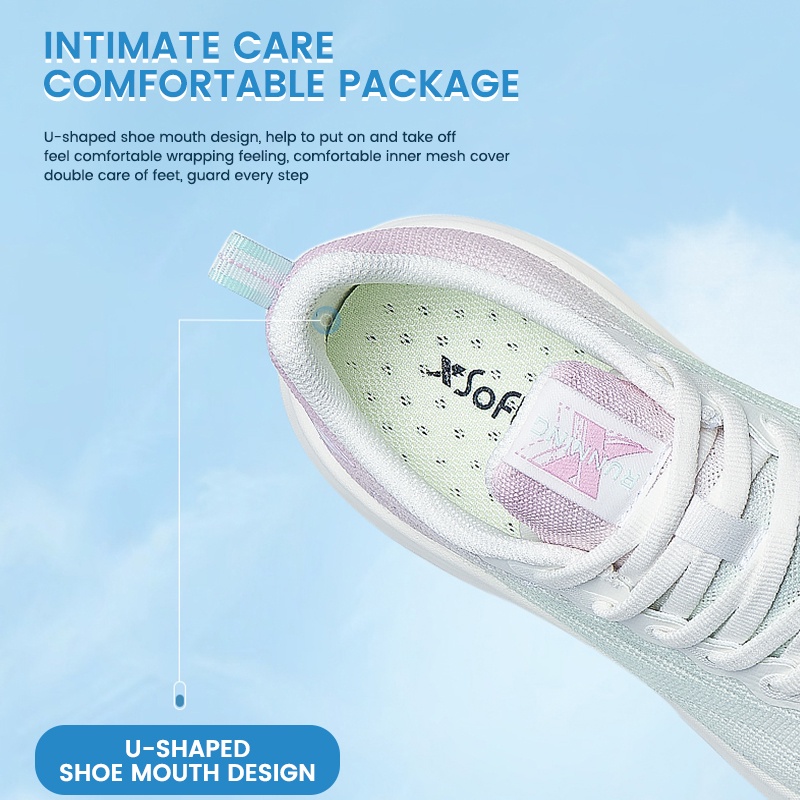 Giày Thể Thao Chạy Bộ Xtep ShuYue 1.0 Mềm Mại Gọn Nhẹ Thoáng Khí Chống Trượt / Mài Mòn Thoải Mái Cho Nữ