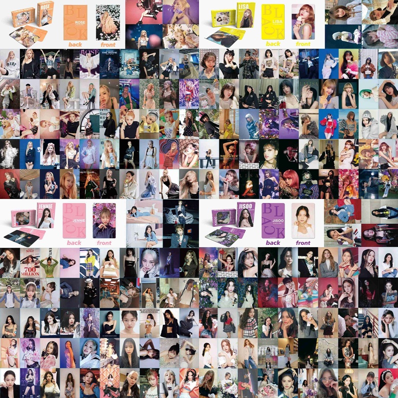 Set 55 thẻ ảnh lomo hình thành viên nhóm nhạc Blackpink làm quà tặng