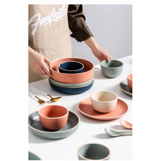 Bộ bát đĩa bắc âu, bộ bát đĩa basic, bát đĩa decor