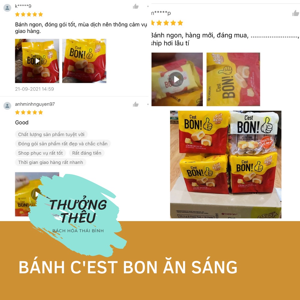 Bánh C'est BON sợi thịt gà vị sốt kem phô mai