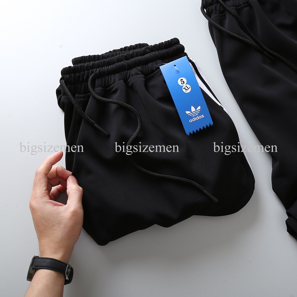 [bigsize &lt; 135kg ] Quần jogger nam big size thun dài ống túm có 3 sọc