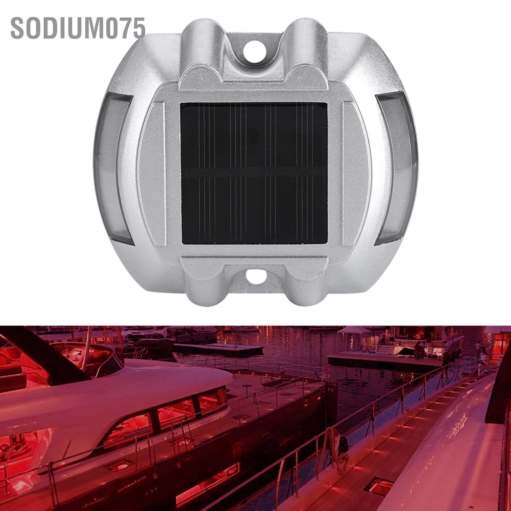 Sodium075 Đúc nhôm năng lượng mặt trời 6 LED ngoài không thấm nước Đường lái xe Con đường Ánh sáng bước Đèn