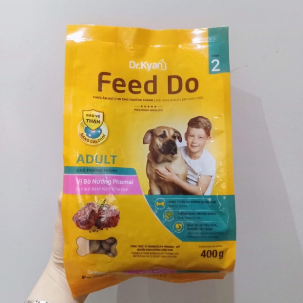 Thức Ăn Hạt Khô Cho Chó Vị Bò Nướng Phô Mai Feed Do Puppy 400g - Hạt Giúp Thú Cưng Phát Triển Cân Đối, Khoẻ Mạnh