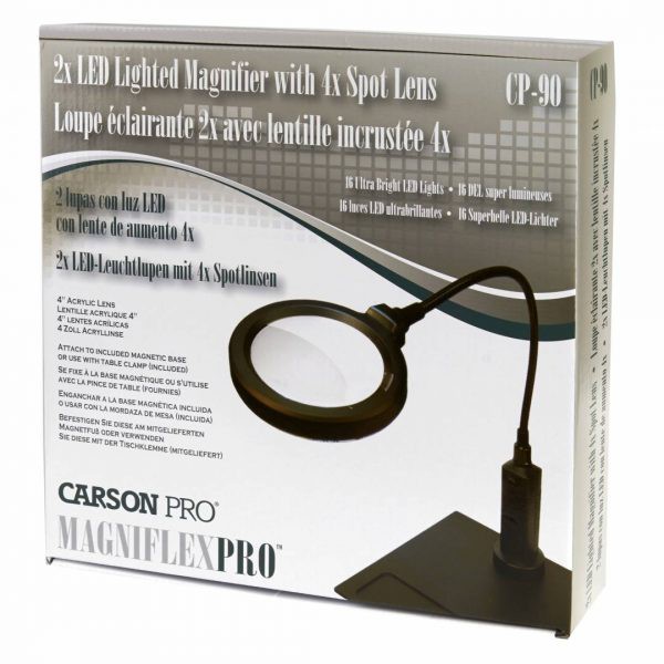 Kính lúp để bàn cao cấp Carson MagniFlex Pro CP-90 2x(4x) (USA)