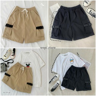 [Mã FATHANG5 giảm 10K đơn 50K] Quần Short Kaki Phối Khóa MOLY SHORT Unisex