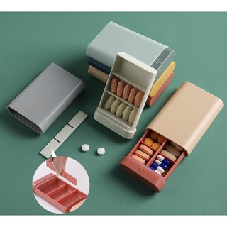 Hộp Đựng Thuốc Hình Chữ Nhật 6 Ngăn