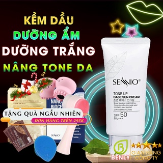 Kem chống nắng SENNIO kềm dầu, nâng tone da, dưỡng trắng, giữ ẩm, mờ thâm nám Sennio Tone Up Base Sun Cream SPF50 PA+++