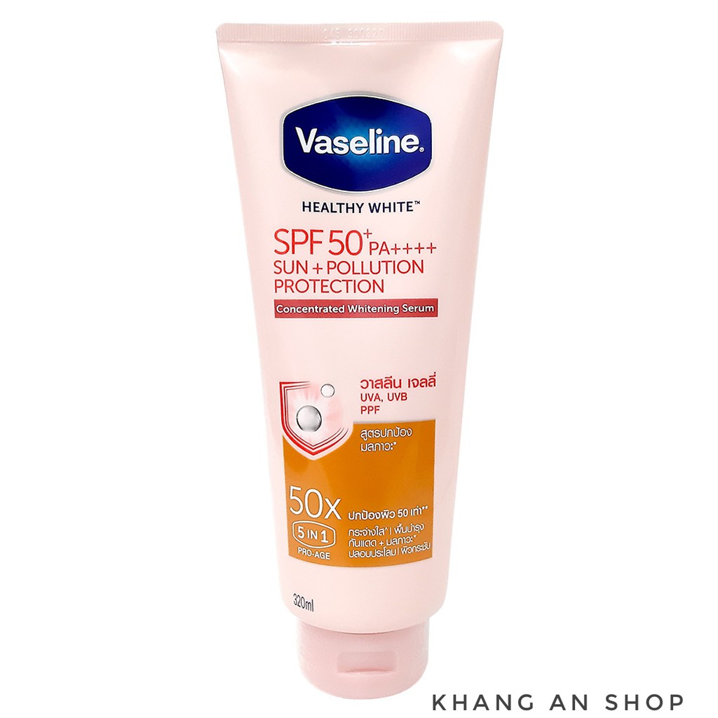 Sữa dưỡng thể Vaseline Perfect Serum 50X (tuýp 320ml)