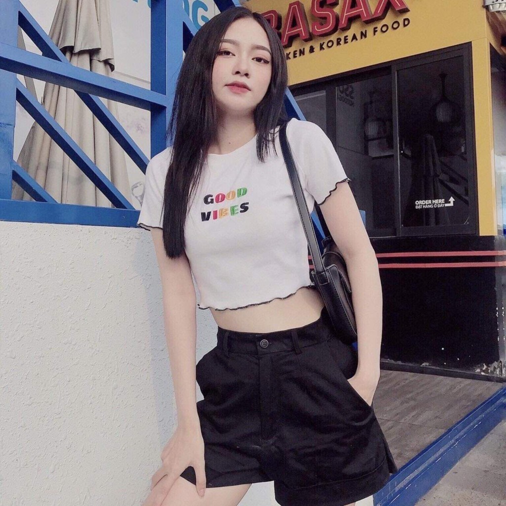 Áo croptop ôm dáng tôn dáng cực
