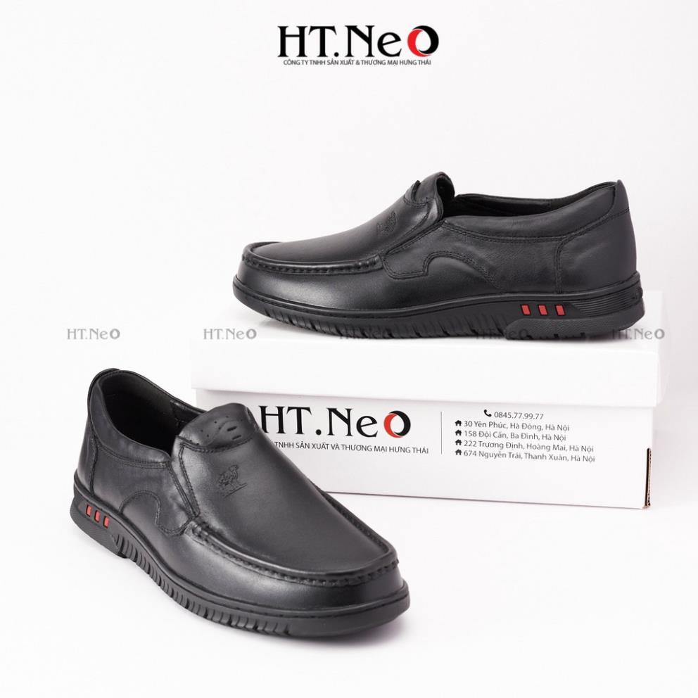 Giày mọi nam da bò - giày mọi da bò HT.NEO 100% da bò mềm mại thấm hút mồ hôi, thiết kế đầy namtính (GM61) JUH