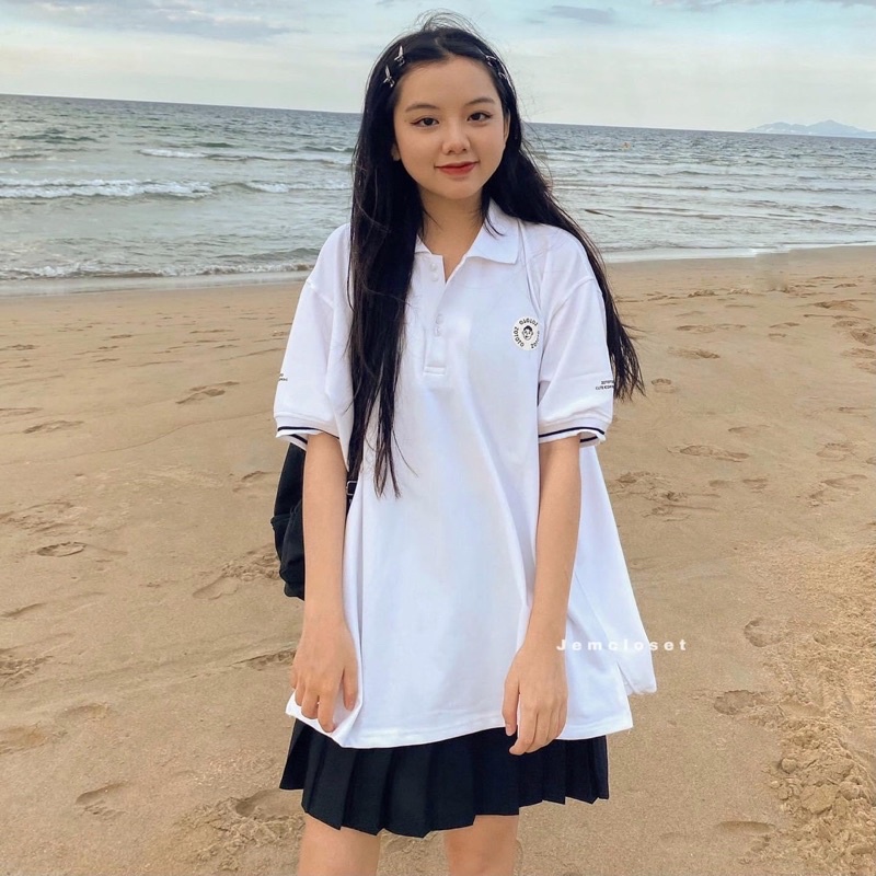 Áo Polo Unisex Form rộng Tay Lỡ Hoạ Tiết Logo Zototo 10034 | BigBuy360 - bigbuy360.vn