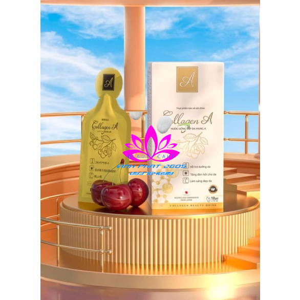 Collagen A - nước uống đẹp da hạng A hộp 10 gói
