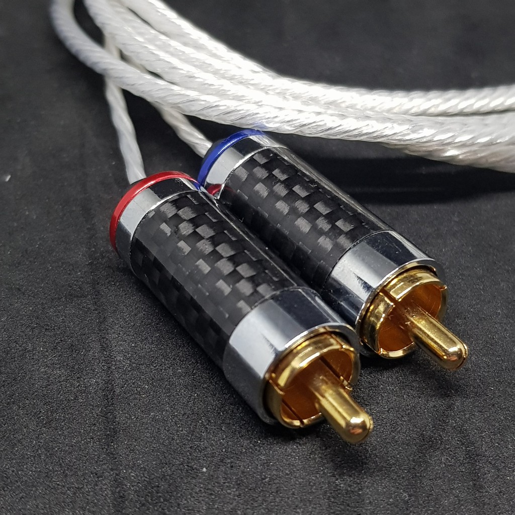 Dây cáp RCA ra 3.5mm đồng mạ bạc OFC