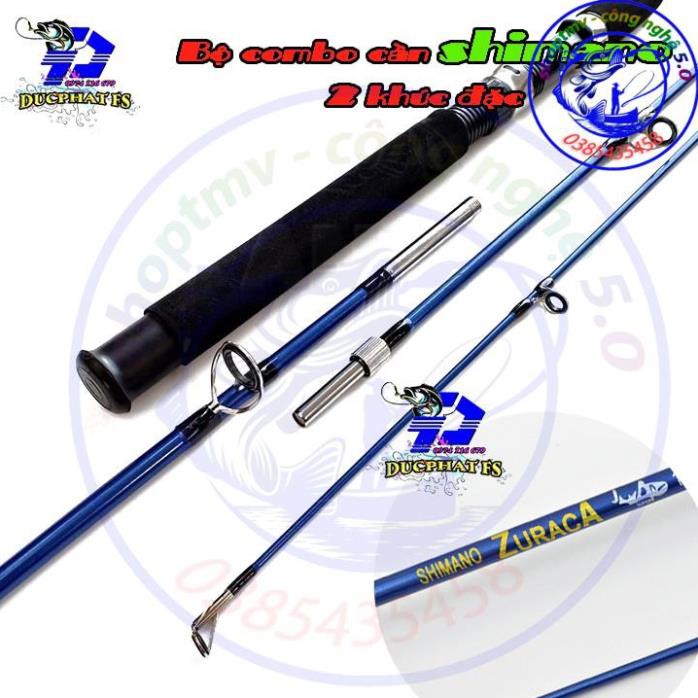 Bộ cần câu Đặc 2 khúc máy 5000 6000 7000 kèm trọn bộ phụ kiện CÓ NHIỀU SIZE