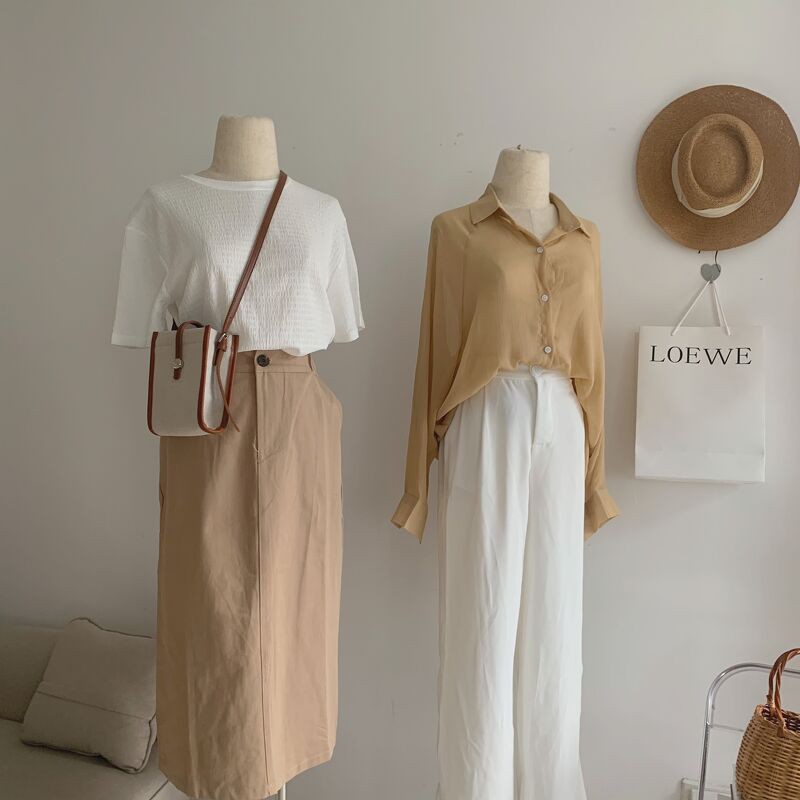 chân váy kaki dài xẻ sau CV-3380 | BigBuy360 - bigbuy360.vn