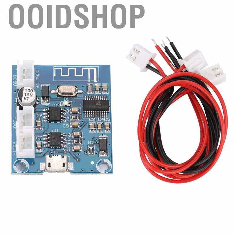 Bảng mạch khuếch đại âm thanh bluetooth kỹ thuật số kênh kép 5w + dc 5v 2a