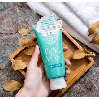 Sữa rửa mặt cho da mụn Senka Perfect Whip Acne Care - Tube 100gr