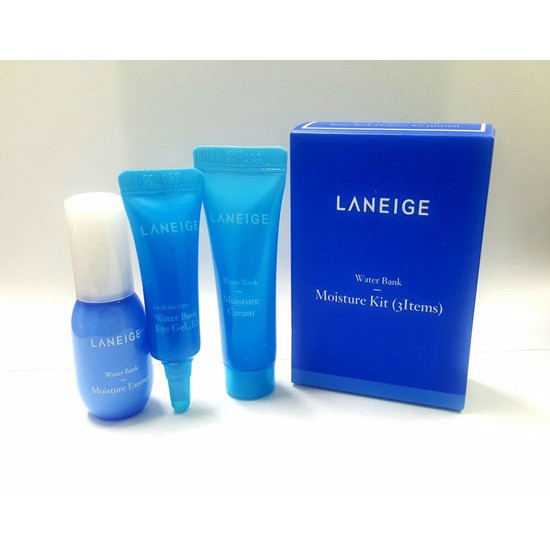 [Laneige] Bộ Kit Dưỡng Ẩm Water Bank Hydro Kit (Hydro Essence 10ml + Gel Cream 10ml + Eye Gel_EX 3ml)