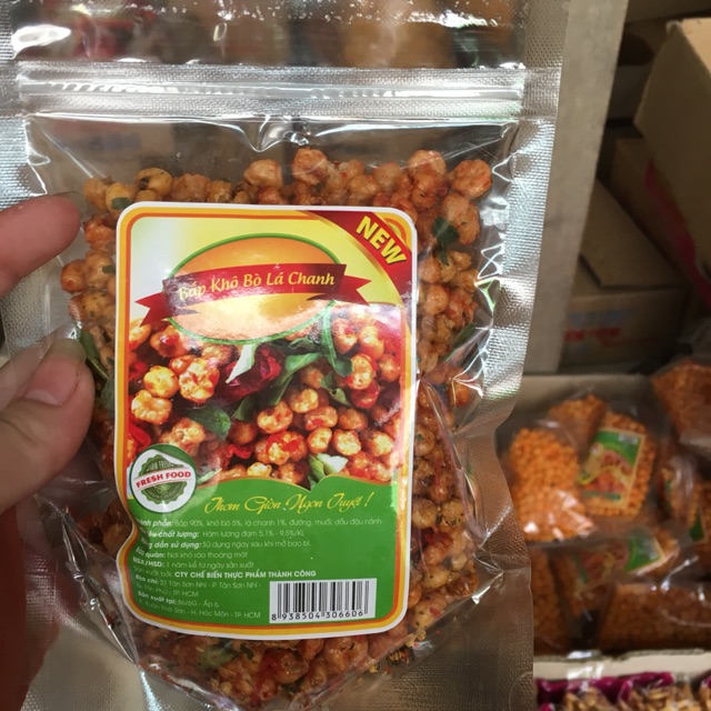 Bắp khô bò lá chanh