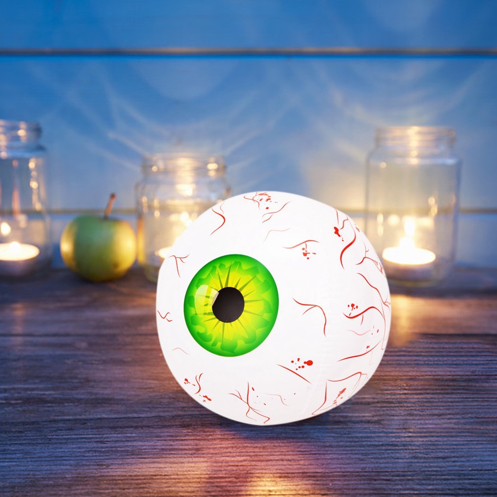 Bong Bóng Bơm Hơi Hình Mắt Bí Ngô 22Inch Trang Trí Tiệc Halloween