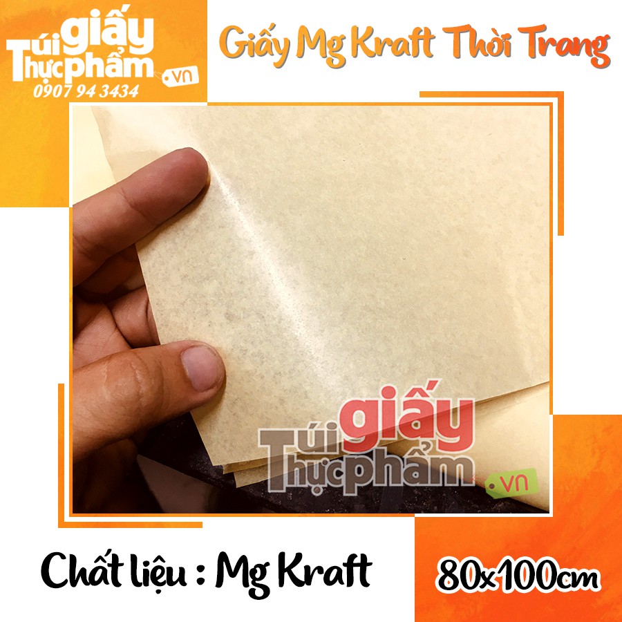 500 tờ Giấy Pelure Kraft mỏng Gói Thời Trang (80x100cm - 25gsm)