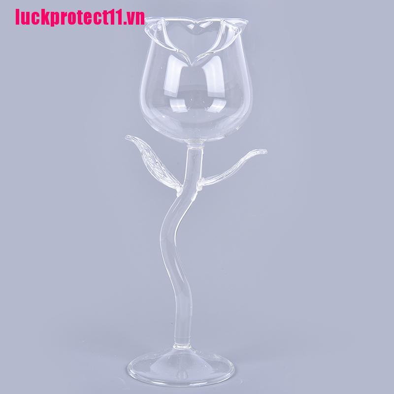 JIAJU 1 New 100ml Rose Shaped Wine Glass Red Wine Goblet Party Wine Cocktail Cup