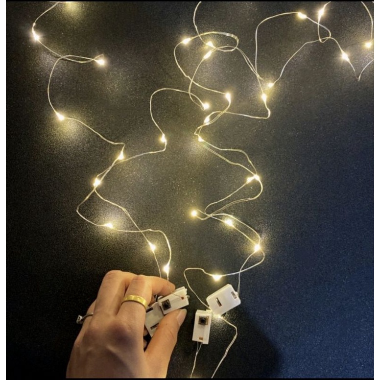 Đèn nháy pin đèn led pin trang trí hộp quà bó hoa