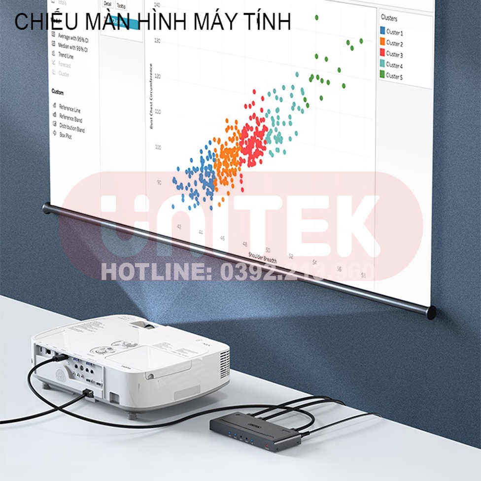 Bộ Chia HDMI 1 Ra 4 Hỗ Trợ 4K 30Hz Và Hiển Thị 3D UNITEK V131A