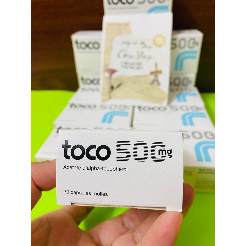 Vitamin E TOCO 500mg - hộp 30 viên của Pháp / date 2024-2025