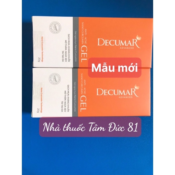 Decurmar 20g Gel ngừa mụn