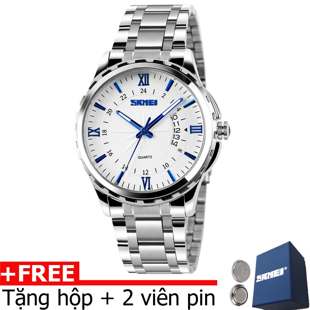 Đồng Hồ Nam Máy Nhật Dây Thép Không Gỉ Skmei 9069 Kim Dạ Quang Ban Đêm | BigBuy360 - bigbuy360.vn