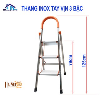 Thang tay vin 3 bậc inox _ ghê thắp hương inox 3 bậc