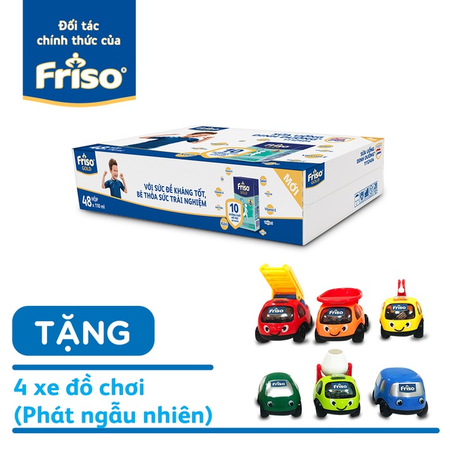 Thùng sữa friso gold pha sẵn 110ml (12 vỉ × 4 hộp×110ml) date 6.2021