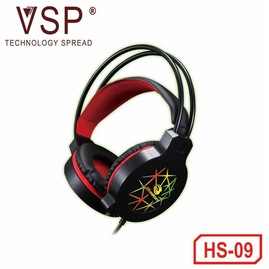 Headphone Cao Cấp Gaming Bosston HS-09 Led - Chuyên Game