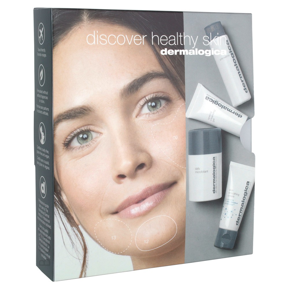 Set 4 sản phẩm Dermalogica Top Seller Skin Care gồm tẩy trang, sữa rửa mặt, tẩy tế bào chết và kem dưỡng