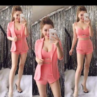Sét vest quần short 3 món