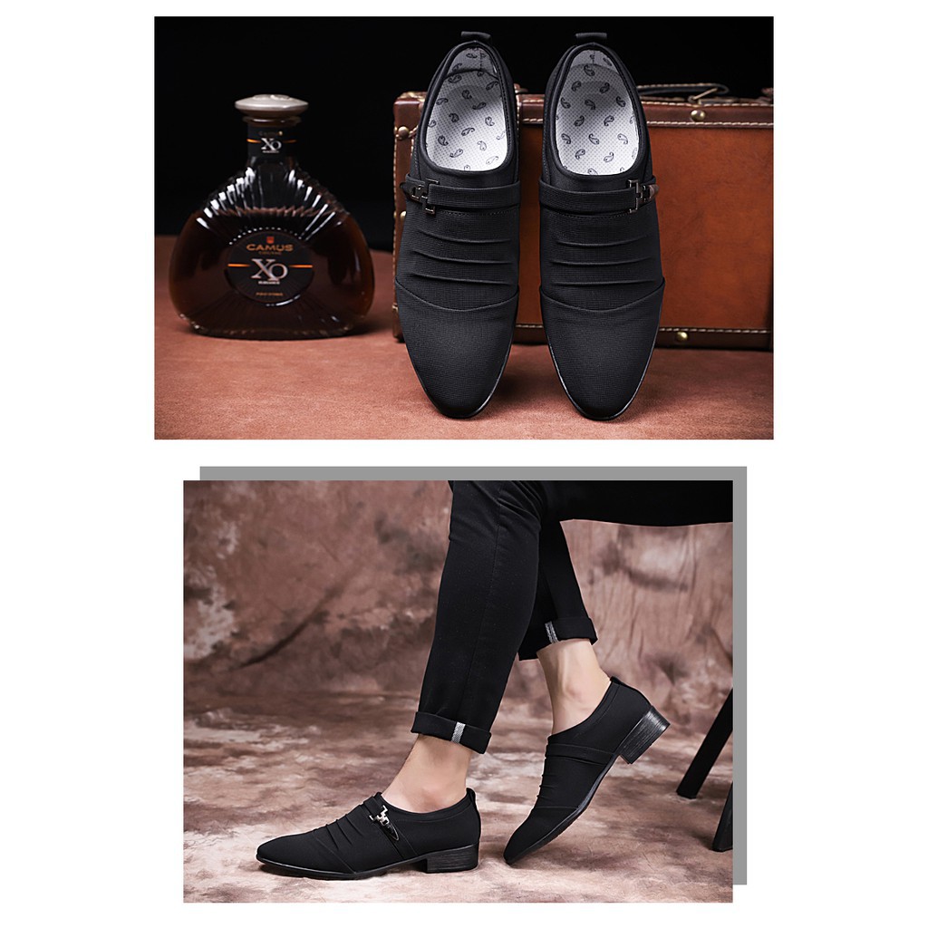 Đôi giày đế bằng vải cotton thoải mái dành cho nam mặc thường phục kích cỡ 38-48 | BigBuy360 - bigbuy360.vn