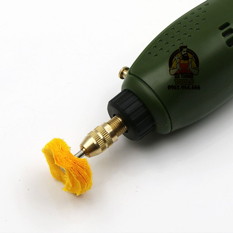 Bộ 10 vải len đánh bóng đa năng chân cán 3ly dùng cho máy khoan mài khắc mini