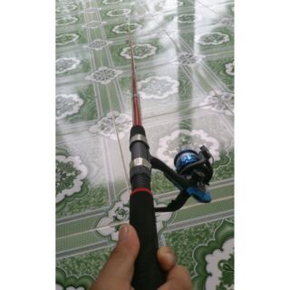 Bộ cần câu rút 2m1 kèm máy và bộ phụ kiện
