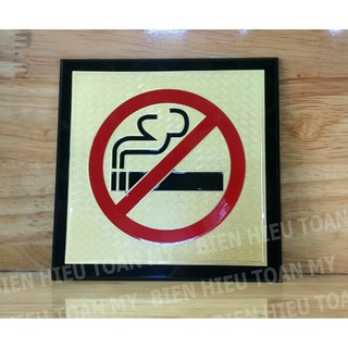 Biển Không Hút Thuốc bằng đồng