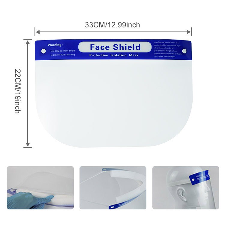 Kính Chống Dịch Tấm Chắn Giọt Bắn Face Shield Mặt Nạ Bảo Hộ NEO Phòng Chống Bụi Và Vi Khuẩn Nhựa Mika Trong Suốt