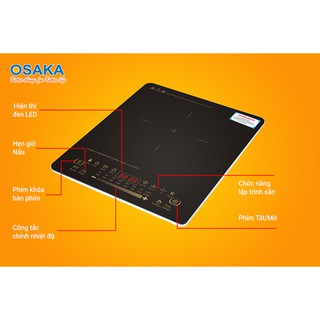(Thương Hiệu Nhật Bản) Bếp Điện Từ Cảm Ứng Osaka IC204TC