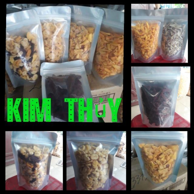 KÈM QUÀ - 2Kg Trái Cây Sấy Hàng Vụn Thơm Giòn ( mỗi túi 500g )