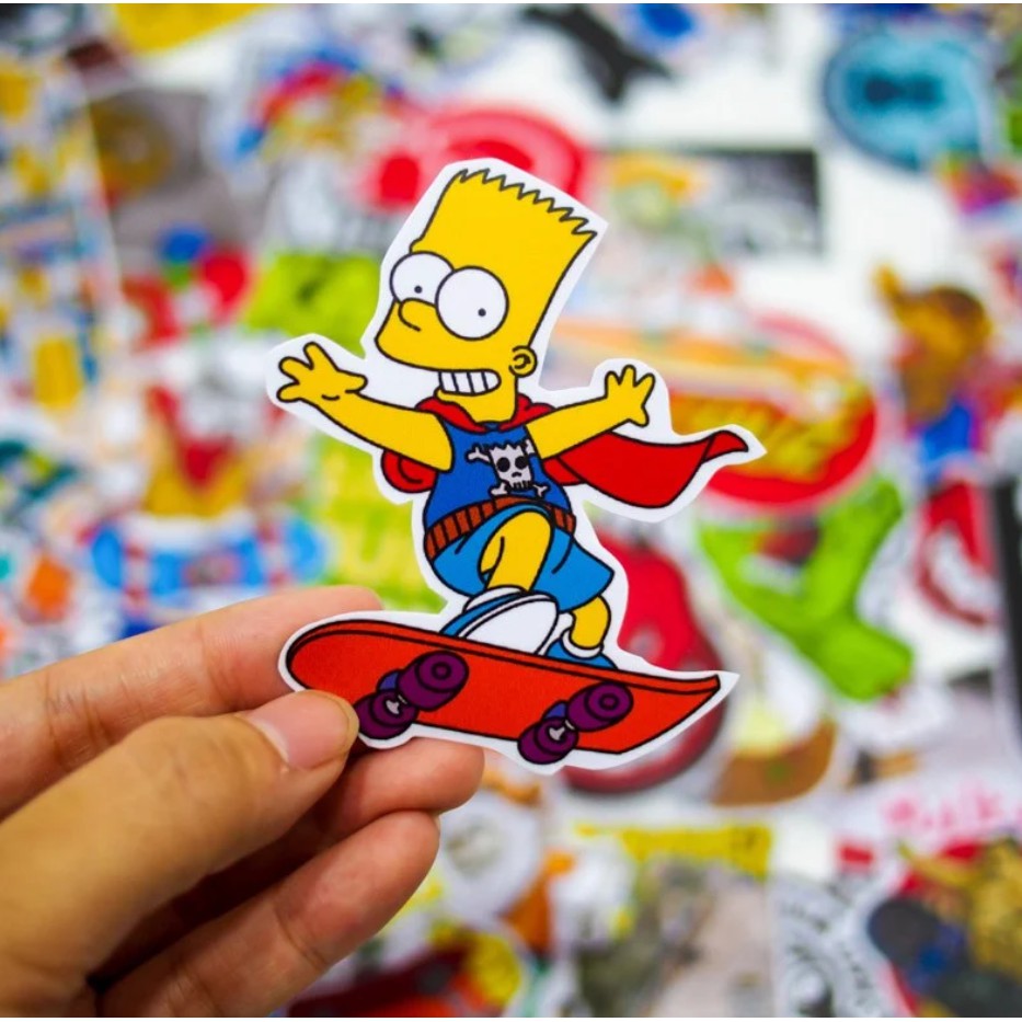 [LẺ 1 CHIẾC] STICKER SKATEBOARD VÁN TRUỢT -GIAO NGẪU NHIÊN trang trí VALI, LAPTOP, MŨ BẢO HIỂM, .. - Chống NƯỚC