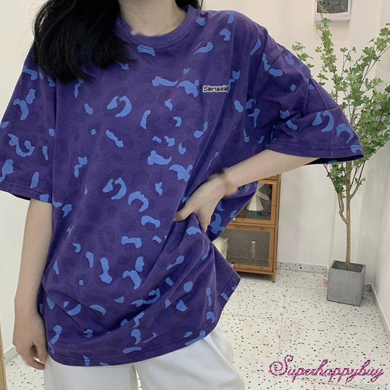 Áo Thun Nữ Tay Ngắn In Hình Phong Cách Hàn Quốc