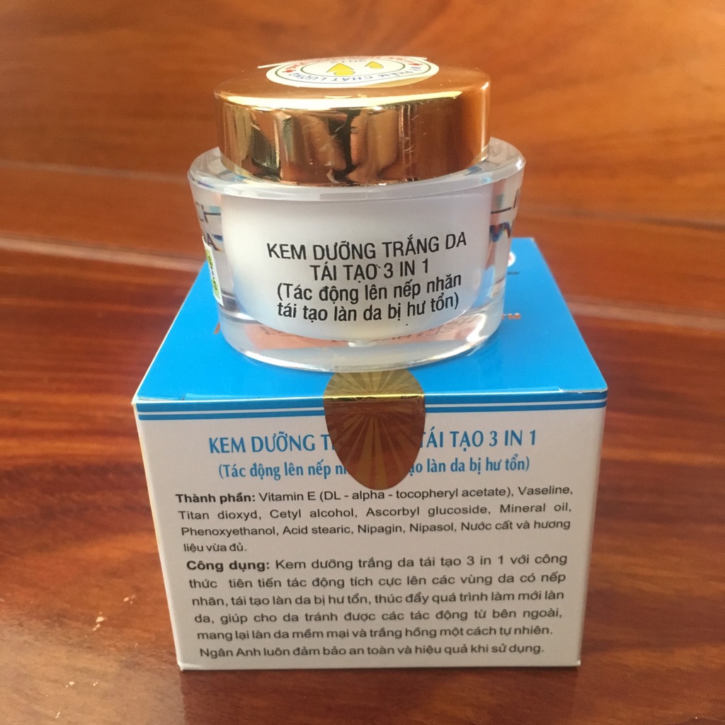 Kem dưỡng trắng da mặt tái tạo 3 in 1 New Today linh chi 20g