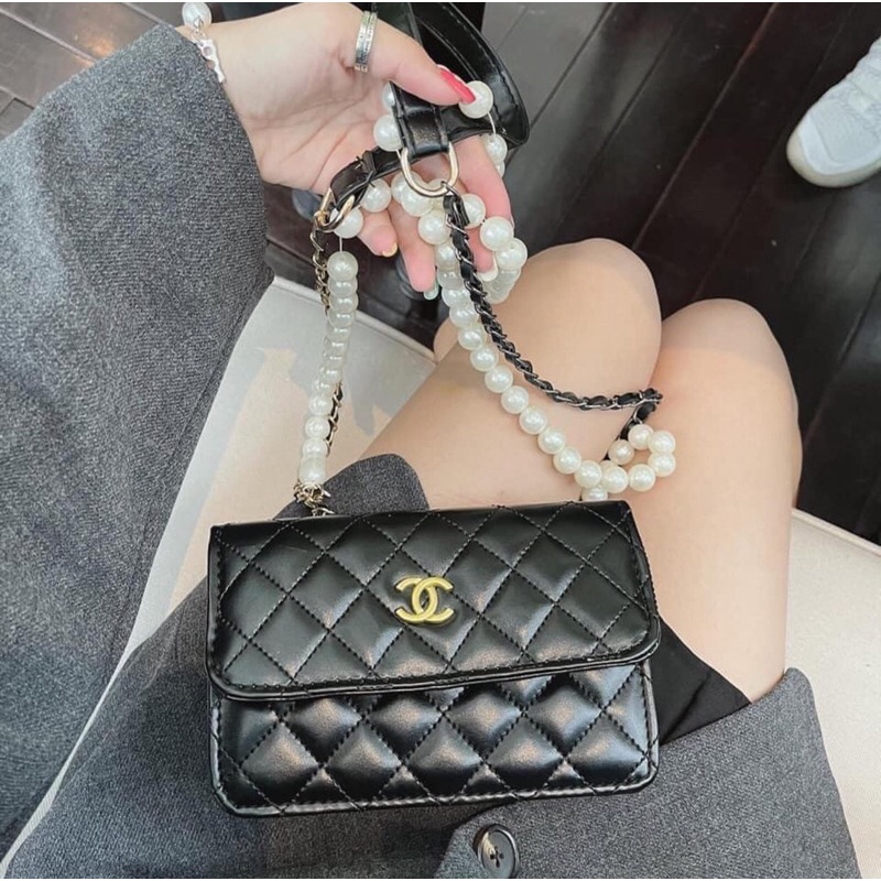 Túi xách nữ, túi đeo chéo KATUN QUAI NGỌC hoạ tiết ô trám size 20