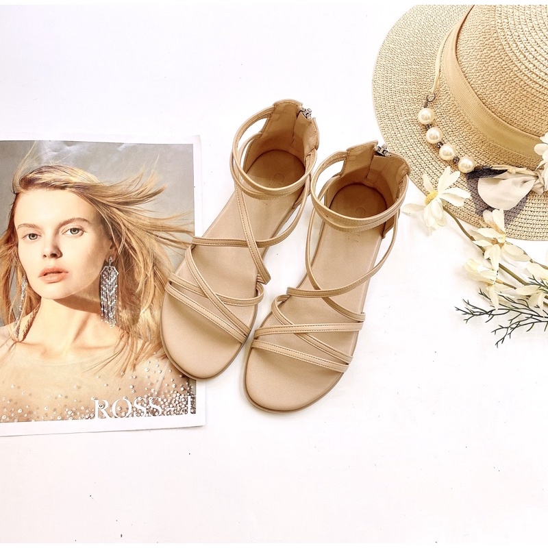 Sandal Nữ Kéo Khóa Sau - 1027
