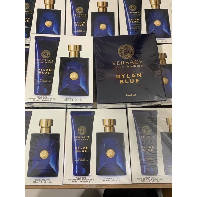 SET Nước hoa Versace Dylan Blue Pour Homme EDT 100ml